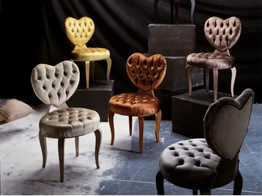 HEART - Tufted velvet chair _ Bizzotto Italia